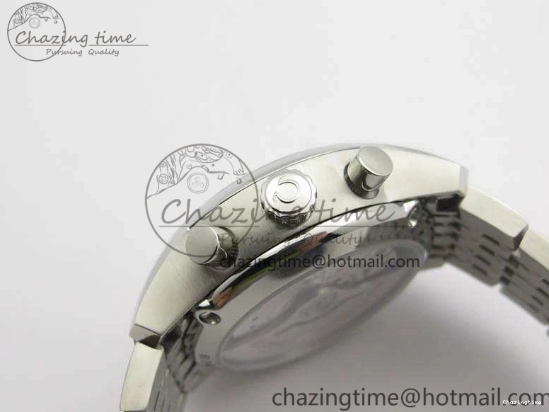 0427 HighQuality De Ville Chronograph SS OMF 1:1 Best Edition White Dial On SS Bracelet A 8151